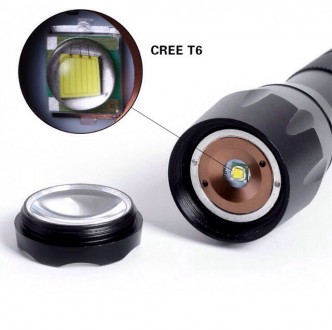 Ручной LED фонарик Atcon с линзой в алюминиевом корпусе.
Цвет: чёрный.
Диод ра. . фото 5