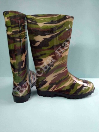 Пропонуємо зручні гумові чоботи для чоловіків від фабрики Літма. Модель Камуфляж. . фото 2