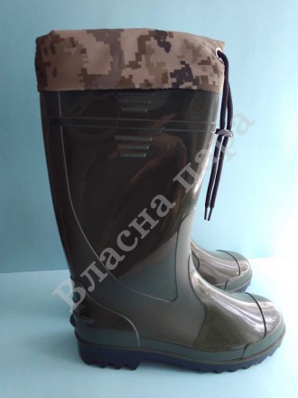 Пропонуємо зручні гумові чоботи для чоловіків від фабрики Літма. Модель Камуфляж. . фото 9