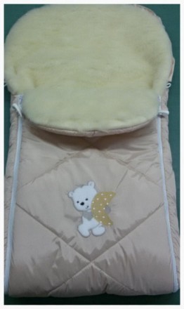 Универсальный зимний конверт на меху украшен вышивкой подойдет для малышей от ро. . фото 3