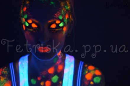 Аквагрим - специальная флуоресцентная краска для рисунков на теле, которая ярко . . фото 5