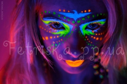 Аквагрим - специальная флуоресцентная краска для рисунков на теле, которая ярко . . фото 2