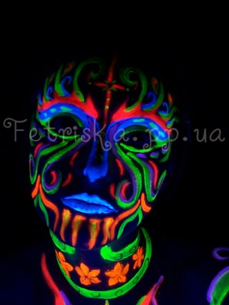 Аквагрим - специальная флуоресцентная краска для рисунков на теле, которая ярко . . фото 10