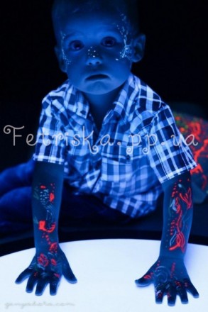 Аквагрим - специальная флуоресцентная краска для рисунков на теле, которая ярко . . фото 7