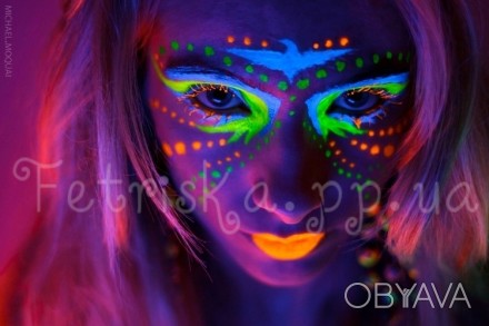 Аквагрим - специальная флуоресцентная краска для рисунков на теле, которая ярко . . фото 1