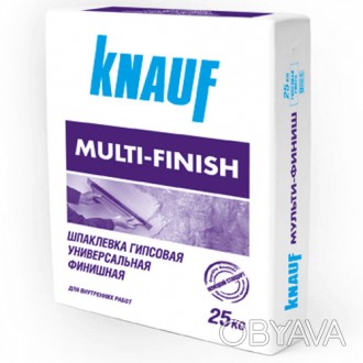 Шпаклевка Knauf Мульти Финиш представляет собой сухую смесь на основе гипсового . . фото 1