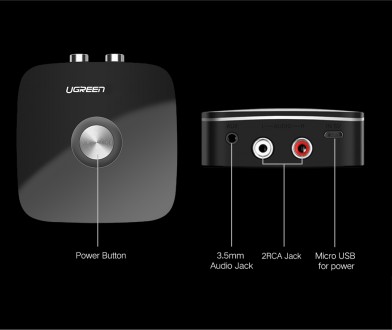 Bluetooth аудио приемник Ugreen предназначен для беспроводной передачи звука от . . фото 10