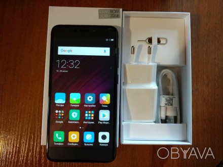 Продам новый,оригинальный телефон Xiaomi Redmi 4X 3/32GB Черный в пленках,глобал. . фото 1