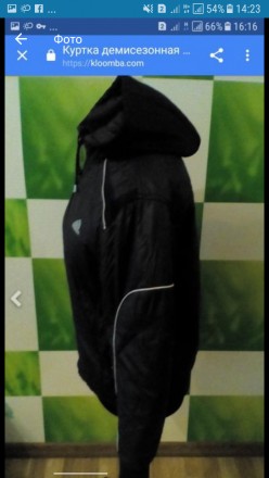 Курточка демисезонная adidas,р.M,капюшон отстегивается,замеры: ширина плеч 49см,. . фото 3