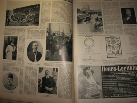 Большой альбом 1914 год
Размер 39х29,5см
Подшивка новостей, насчитывает 628 ст. . фото 6