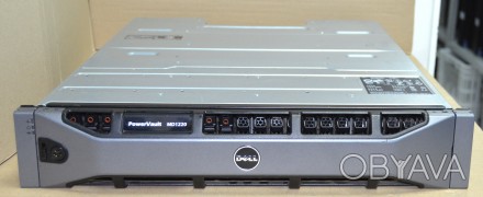 Описание: Дисковая полка Dell PowerVault MD1220 2.5", 24 отсека для SAS или SATA. . фото 1