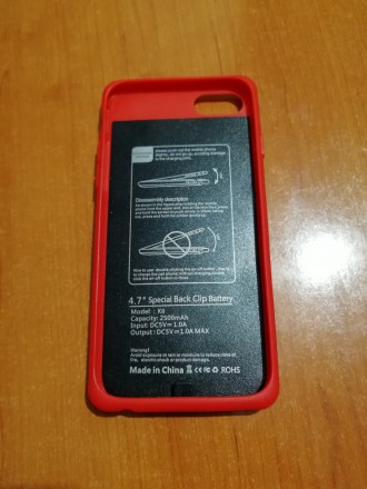 Остался один. Чехол PowerBank на 6s айфон, в красном цвете.
Продлит жизнь вашем. . фото 3
