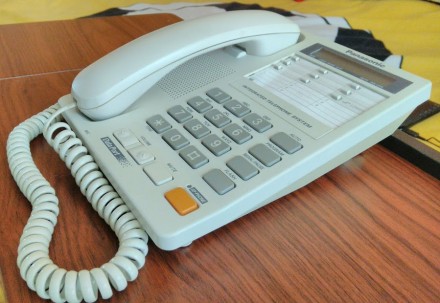 Продам стационарный офисный телефон Panasonic KX-TS17MX-W . Состояние близкое к . . фото 6