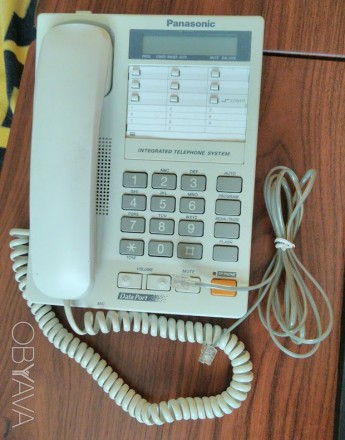 Продам стационарный офисный телефон Panasonic KX-TS17MX-W . Состояние близкое к . . фото 2