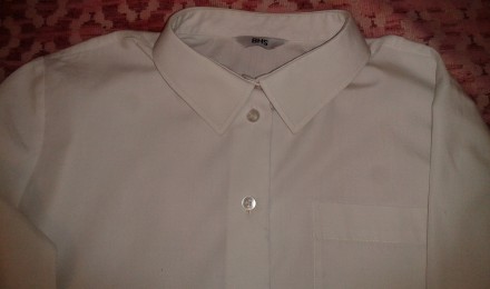 Белая рубашка BHS (British Home Stores) с длинным рукавом для школьницы 12 лет. . . фото 3