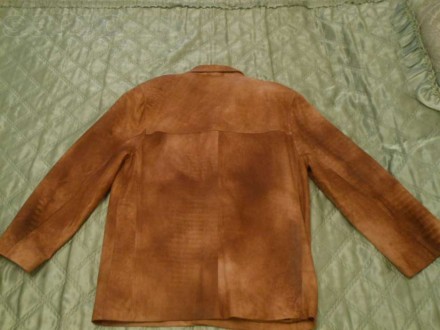 Куртка-пиджак кожаная. Весна-осень. В хорошем состоянии. Размер 52-54. Плечи - 5. . фото 3