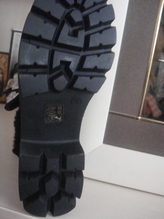 Ботинки женские зимние на каблуке, эко-замш, иск. мех, каблук 4,5 см, платформа . . фото 6
