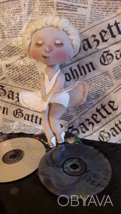 Текстильная кукла ручной работы Монро по мотивам Гапчинской Е.Г.
Рост 22 см. Са. . фото 1