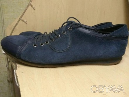 Продаются в хорошем состоянии замшевые туфли - синий замш. Очень красивые и стил. . фото 1
