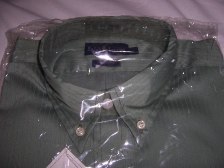 Продам новую мужскую рубашку Ralph Lauren (копия) разм. L (по вороту 40-42, одеж. . фото 2