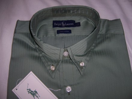 Продам новую мужскую рубашку Ralph Lauren (копия) разм. L (по вороту 40-42, одеж. . фото 3