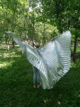 Крылья для танца живота(шоу белли данс) из парчи и органзы в ассортименте. 
Из . . фото 2