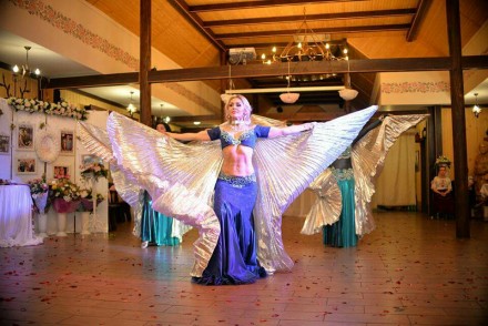 Крылья для танца живота(шоу белли данс) из парчи и органзы в ассортименте. 
Из . . фото 8