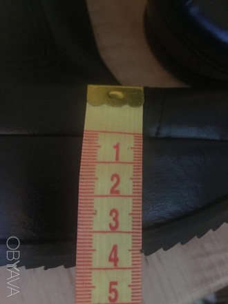 Отличные кожаные ботинки,от Gino Vaello,р.41,высота танкетки -пятка 15 см,носок . . фото 7