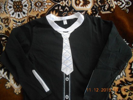 Джемпер школьный для мальчиков + вышивка галстук с длинным рукавом под заказ до . . фото 3