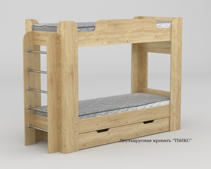 Двухъярусная кровать Твикс подойдет Вас если нужна практичная детская мебель. В . . фото 6