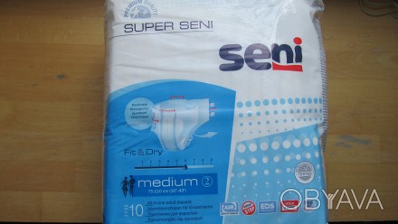 Продам памперсы для взрослых SUPER SENI Medium 2 и 3 размер, поштучно.В наличии . . фото 1