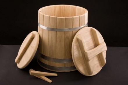 Кадки для солений - это деревянные бочки конусной формы для квашения и соления п. . фото 5