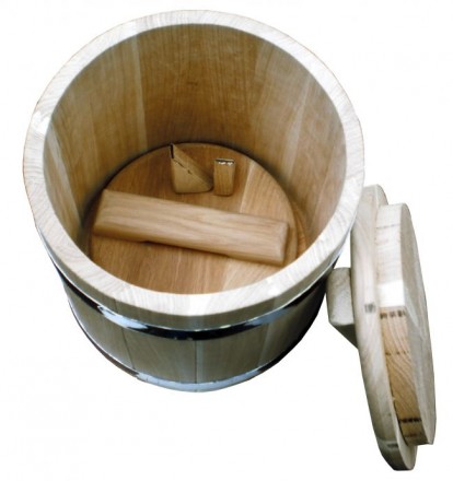 Кадки для солений - это деревянные бочки конусной формы для квашения и соления п. . фото 3