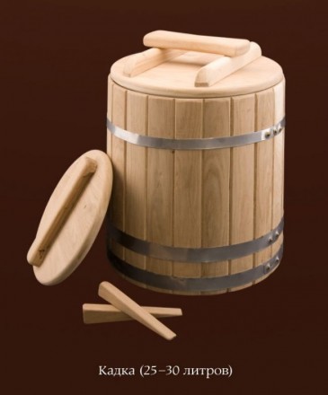 Кадки для солений - это деревянные бочки конусной формы для квашения и соления п. . фото 2