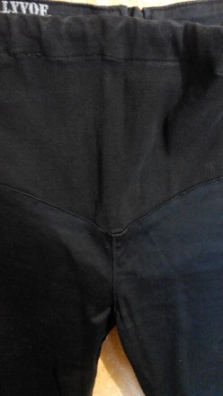 Продам зручні штани для вагітних б/у чорного кольору - розмір 50,(півобхват стег. . фото 3