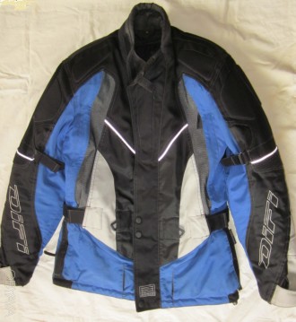 Продам синюю мотоциклетную куртку Difi (body guard ce protection), почти новую, . . фото 2