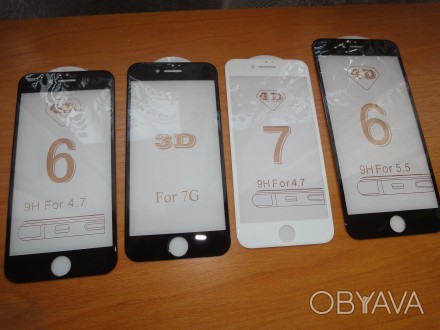 Защитное стекло премиум класса айфон iPhone 5/6/6s/6Plus/7/7Plus 3D 4D
Высокока. . фото 1