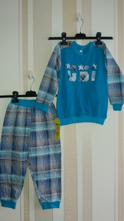 Пижама для мальчика
Материал: байка
Размер: 104
Цвет: бирюзовый, серый. . фото 4