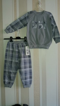 Пижама для мальчика
Материал: байка
Размер: 104
Цвет: бирюзовый, серый. . фото 3