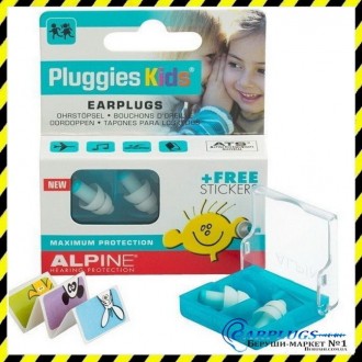 Беруши для детей Alpine Kids Pluggies разработаны специально для детей в возраст. . фото 2