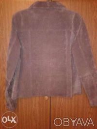 Продам куртку женскую замшевую, размер 48, цвет - светлый шоколадный, б/у, надев. . фото 4