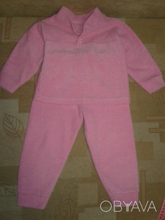 Пижама теплая на девочку 3-4 лет.Одна розовая другая желтая,каждая по 90 грн.. . фото 1