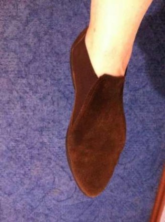 Ботиночки невесомые, цвет коричневый, как на первом фото, очень удобные, нога , . . фото 4
