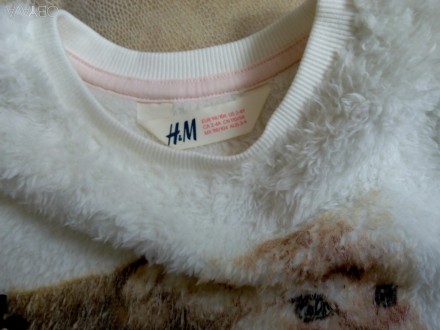 домашний свитерок H&M девочке на 2-4 года рост 98-104см,в отличном состоянии,сос. . фото 6