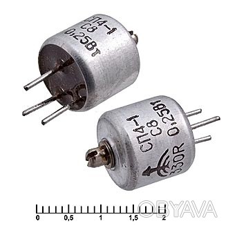 Резисторы переменные/подстроечные СП 4-1 0,5 Вт
Вал 
ВС2-18 220 кОм
ВС2-12 22. . фото 1