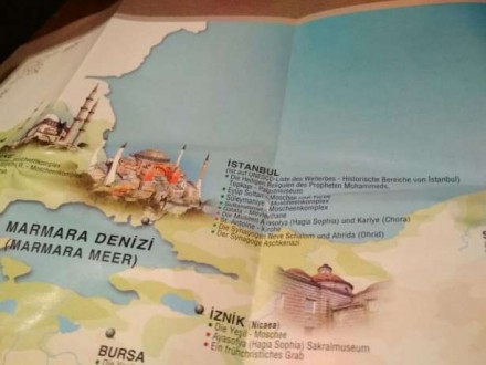 Глянцевая карта достопримечательностей Турции. . фото 4