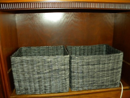Изготавливаю под заказ плетенные корзинки из бумаги, выглядят как обычные корзин. . фото 11
