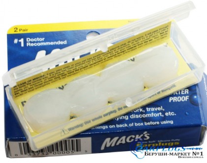 Mack's Pillow Soft это мягкие белые пластичные беруши из силикона - один из лучш. . фото 5