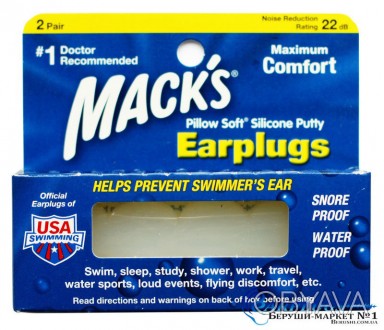 Mack's Pillow Soft это мягкие белые пластичные беруши из силикона - один из лучш. . фото 1