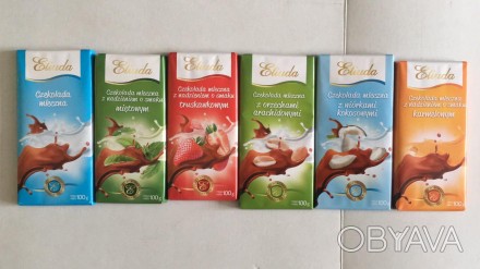 Вкусный молочный шоколад ETIUDA 
- мята

Производство - Польша
Вес 100 грамм. . фото 1